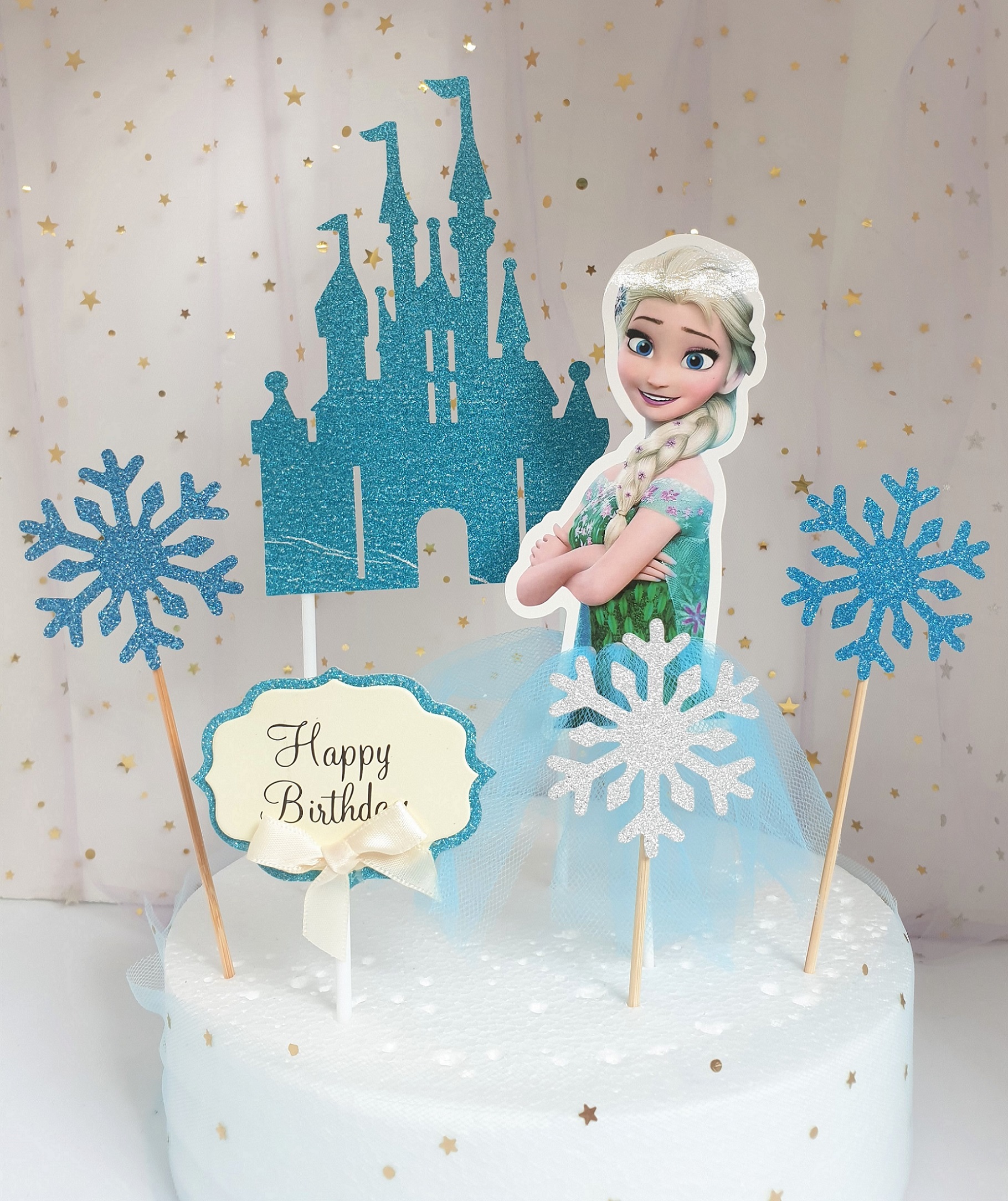 frozen cake topper figures