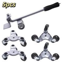 VCTITIL 5pcs Cấu trúc chắc chắn Dịch vụ chuyển đồ nội thất Triangle Vật liệu kim loại Cấu trúc vững chắc Thanh trượt di chuyển 3 chân Bền lâu Trượt linh hoạt Dụng cụ di chuyển hạng nặng Xử lý tại nhà