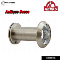HERKS HD3001 Wide-Angle Door Viewer Zinc Alloy Satin Nickel/Antique Brass
