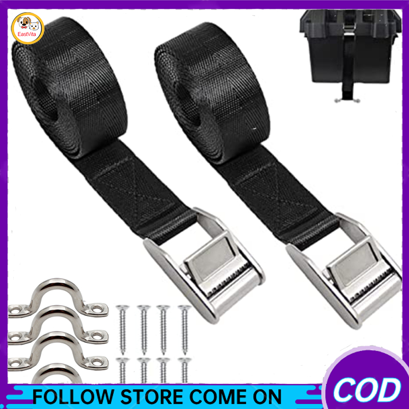 Mát Tie xuống Kit chịu lực cao dây đeo pin với thép không gỉ dây đai thép không gỉ boong vòng lặp gắn kết vít