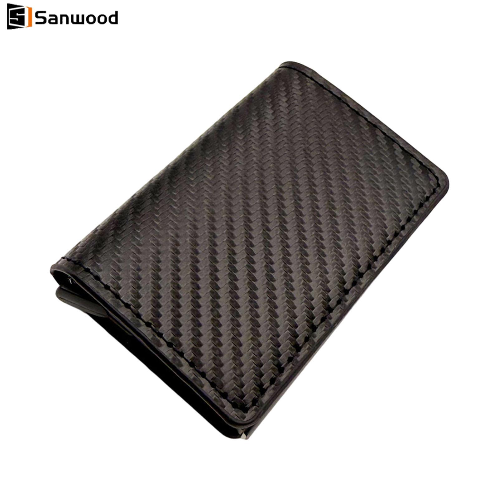 อุปกรณ์ไอทีและแก็ดเจ็ต Sanwood กระเป๋าสตางค์อลูมิเนียมอัลลอยด์กระเป๋าที่เหมาะกับกระเป๋าผู้ชายอลูมิเนียมบาง Rfid Blocking Wallet Anti-Theft Pop-up Card Holder สำหรับเงินสดบัตรเครดิตน้ำหนักเบากระเป๋าพกพาที่ทนทานสำหรับการเดินทางที่ปลอดภัย
