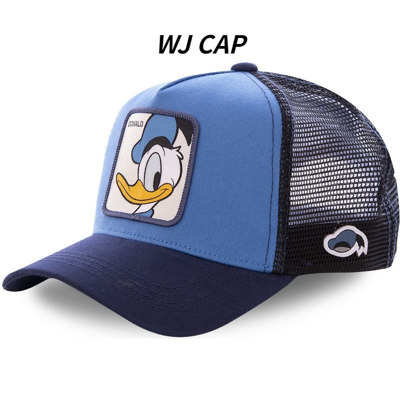 【WJ】mickey Donald vịt Anime Mũ lưới phim hoạt hình Mũ lưới nam và nữ Mũ bóng chày hip hop thời trang