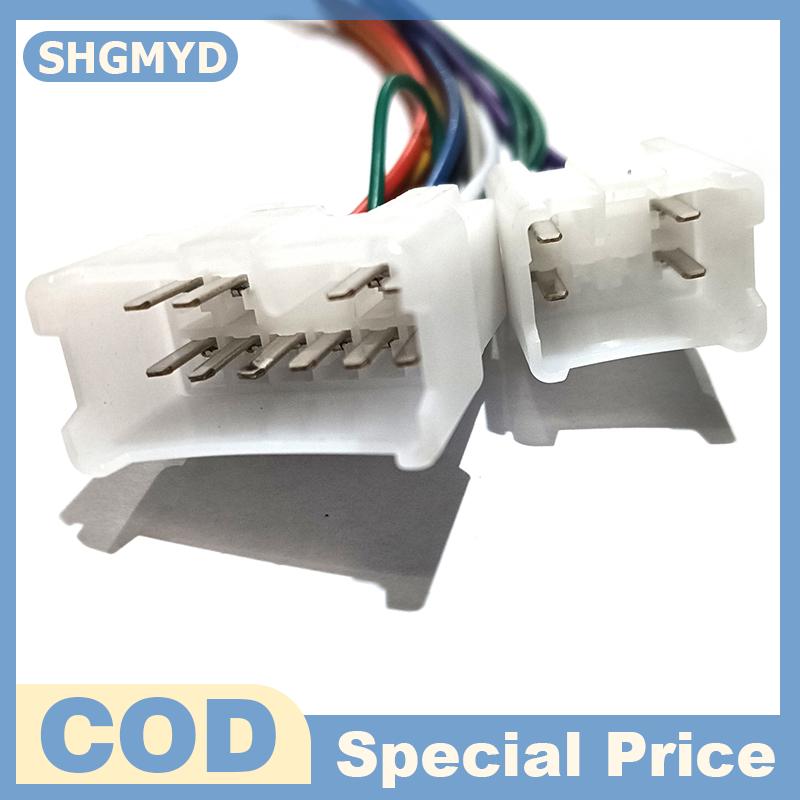 SHGMYD Chuyên Nghiệp 2Pcs Đài Phát Thanh Xe Stereo CD Máy Nghe Nhạc Dây Nịt Cáp Cài Đặt Kit Cho Toyota Xe Phụ Kiện Nguồn Cung Cấp Sản Phẩm