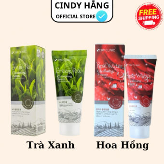 Sữa Rửa Mặt trắng da 3W Clinic Hàn Quốc sạch khuẩn trắng da giảm dầu mụn 100ml - Cindy Hằng