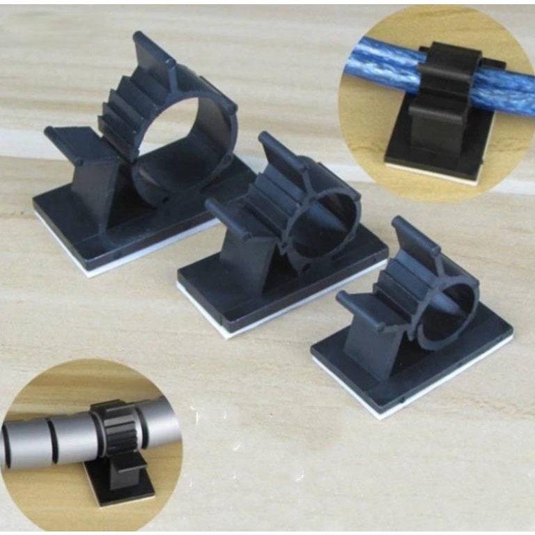 Kẹp Cố Định Chùm Dây Điện Cáp Mạng Bằng Nhựa Keo Nano Siêu Dính Tiện Dụng Cho Gia Đình K114