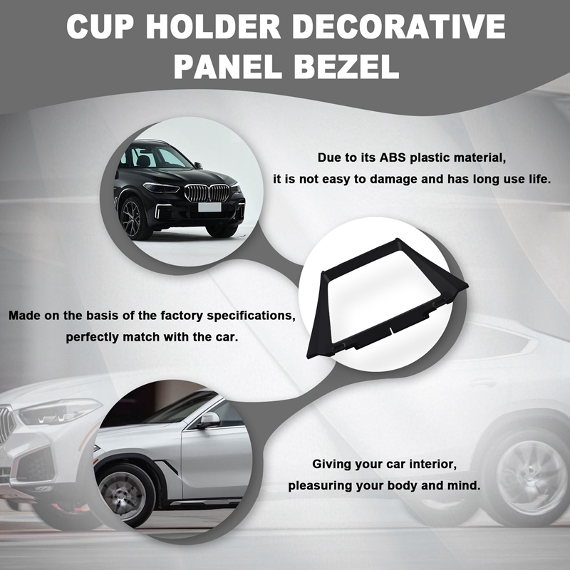 Highly Recommended- <br>Front Center Console Panel Bezel for X5 X6 E70 E71 Cup Holder Decorative Panel Bezel Front Center Console Panel Bezel for 51166956756 Giá 849,084 Đồng*Miễn phí vận chuyển