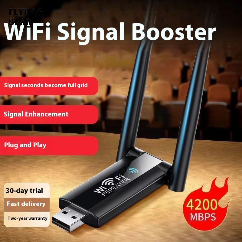 Bộ kích sóng không dây khuếch đại Bộ khuếch đại tín hiệu wifi tốc độ cao 4200Mbps