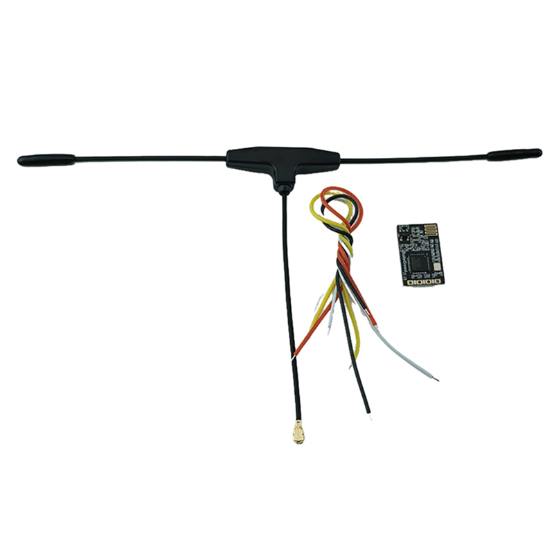 For ELRS 750MHz 868MHz Receiver with T Type Antenn MCU ESP8285 50mW Telemetry Power for RC Racing Drone