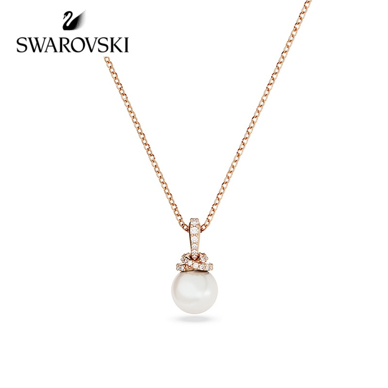 ❤Ready Stock❤ Swarovski ORIGINALLY Women Light Luxury Necklace Pearl Niche High-End Feeling