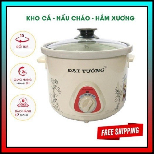 Nồi nấu cháo chậm đa năng TUIDO SHOP Đạt Tường, nồi hầm chậm kho cá thịt 1.5L 2.5L