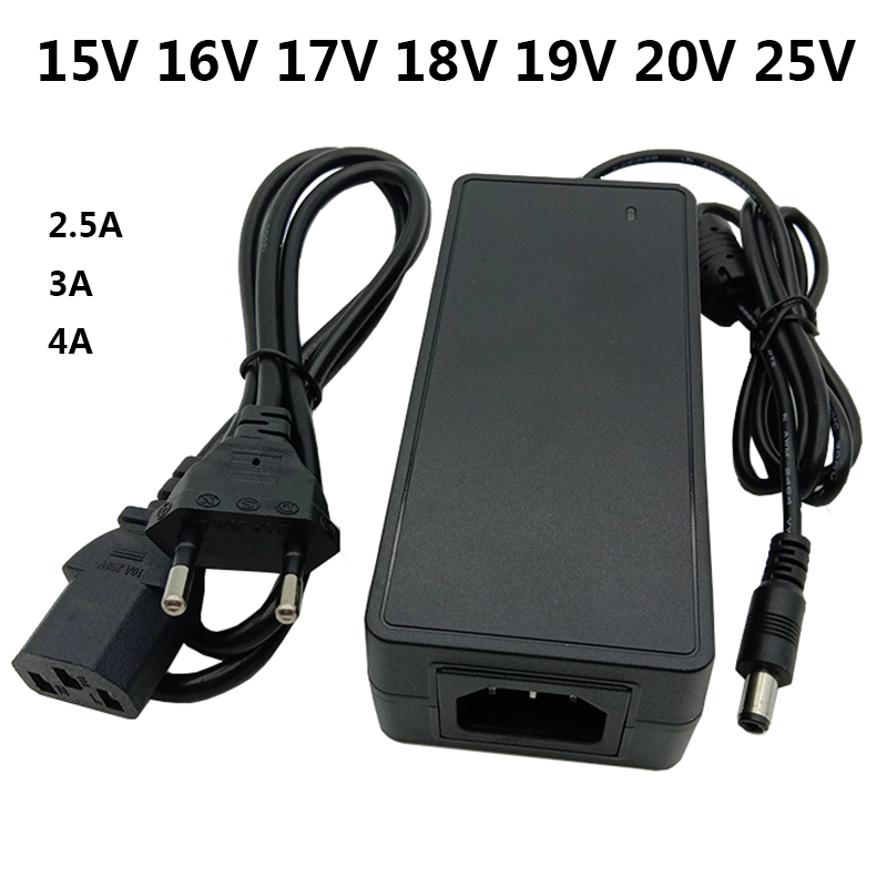 【Exclusive Offer】 15v 16v 17v 18v 19v 20V 25 V AC DC power adapter supply adapter 2.5A 3A adaptador 