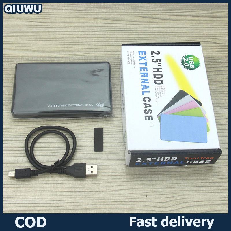 QIUWU เพิ่ม2.5นิ้ว USB2.0 SATA External HDD SSD เคสสำหรับแล็ปท็อปที่ปลอดภัยและรวดเร็วการถ่ายโอนข้อมูล ราคา 106 บาท*ส่งฟรี