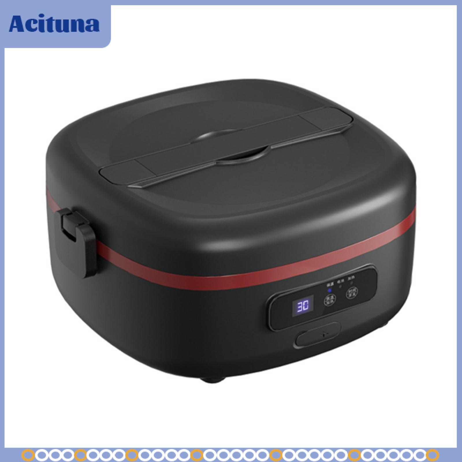 เครื่องครัวและอุปกรณ์บนโต๊ะอาหาร Acituna กล่องอาหารกลางวันอุ่นไฟฟ้าแบบชาร์จไฟได้กล่องอาหารกลางวันภาชนะสแตนเลสไร้สายสำหรับพนักงานออฟฟิศ, ท่องเที่ยว, โรงเรียน ราคา 5,856 บาท*ส่งฟรี