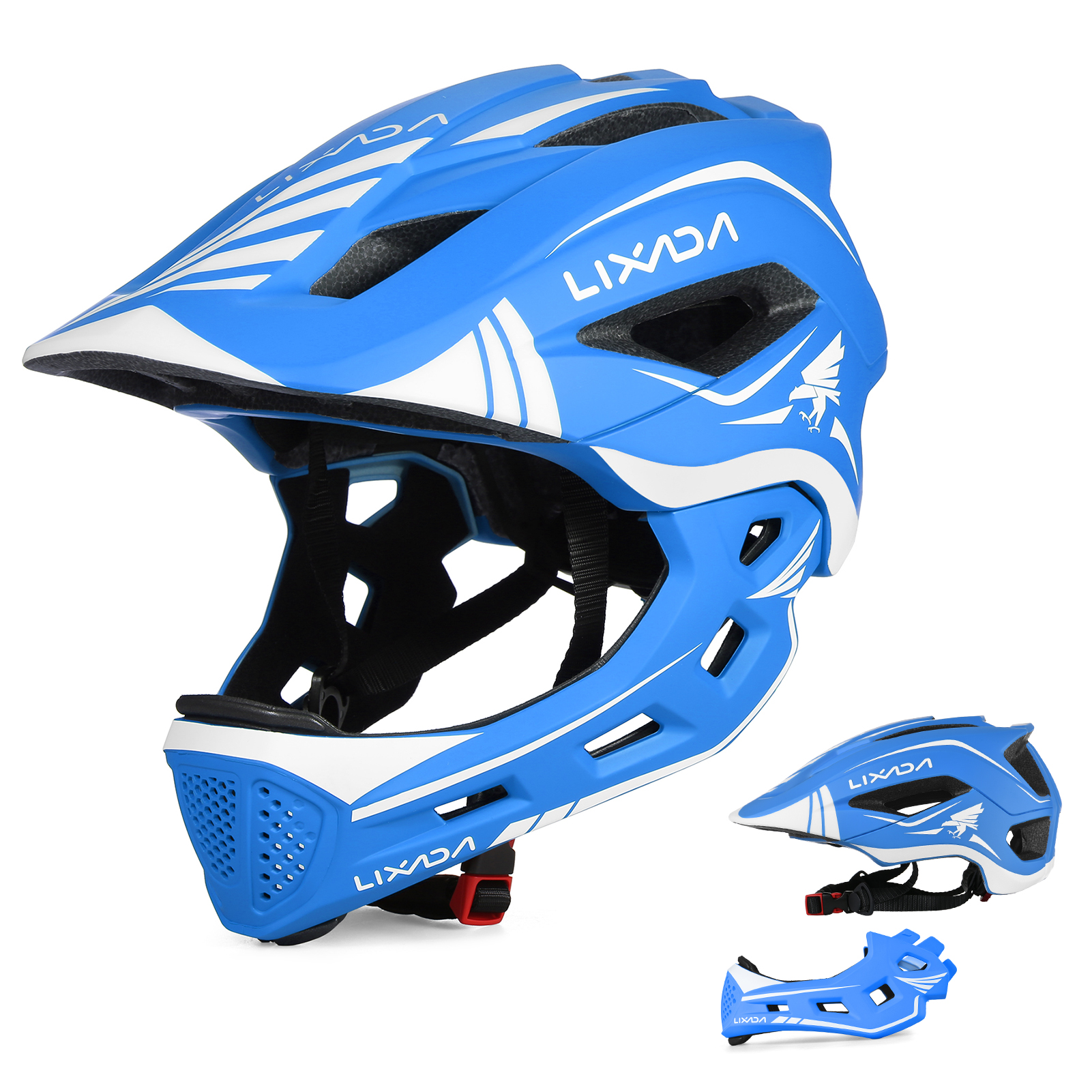 lazada kids helmet Bicycle with USB Light - Size from Child to Teen | Size 54-58 | Beautiful Bicycle Helmet for Boys and Girls | Built-in Rechargeable LED Light Shop Full Face Bicycle Helmet