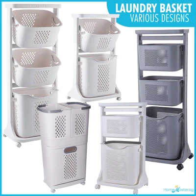 [Local Seller] Japan Style Laundry Basket (2-Tier and 3-Tier) Multi Usage