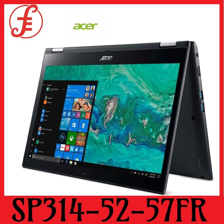 ACER SP314-52-57FR (GREY) 14 IN INTEL CORE I5-8265U 8GB 128GB SSD+1TB HDD WIN 10 (SP314-52-57FR)