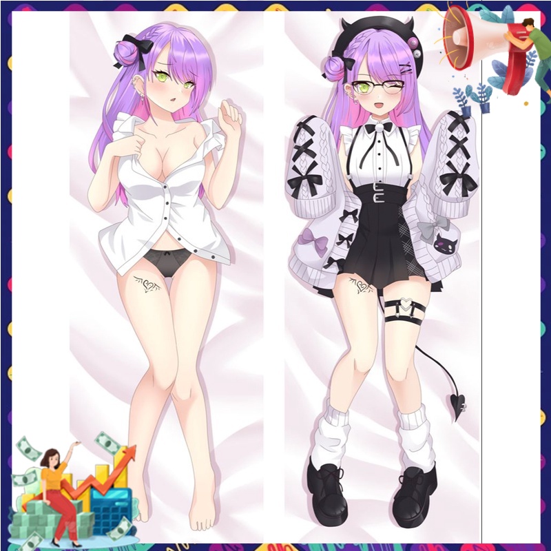 Vtuber Tokoyami Towa Gối Bao Bì Anime Hololive Dakimakura Ôm Bộ đồ giường Gối Otaku Drop Ship