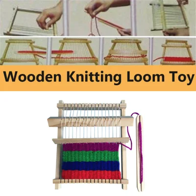 DDFG Easy Operate Educational Household Craft Wool Wooden Handcraft Knitting Machine Knitted Toy Weaving Loom