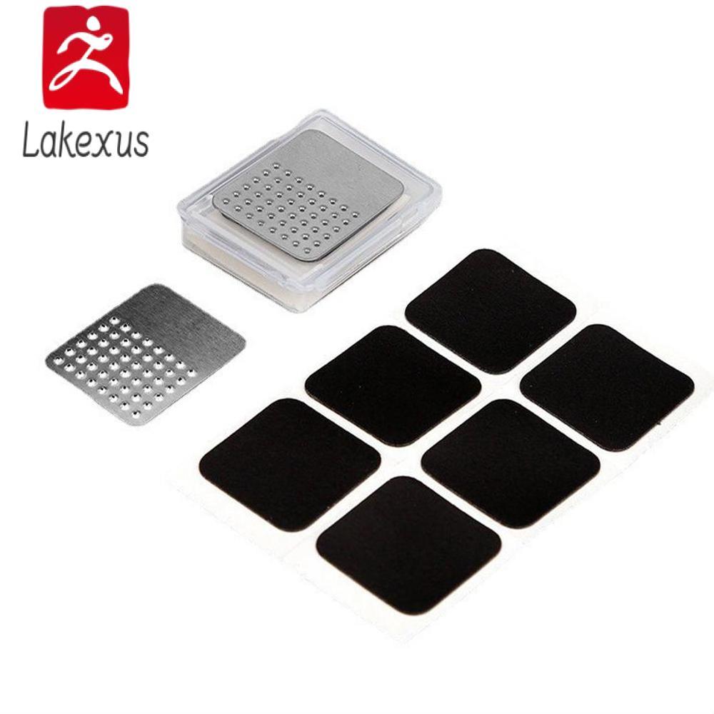 Lakexus Miếng dán lốp xe đạp không có keo 6 cái/hộp với miếng dán lốp ống bên trong dính chắc chống rò rỉ Đĩa đánh bóng