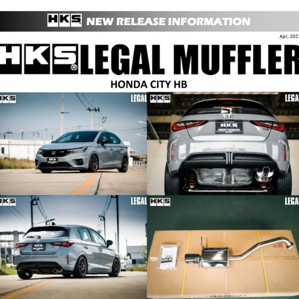 ท่อไอเสีย hks exhaust muffler ตรงรุ่น honda city turbo hb ปลาย Carbon เครื่อง P10A6 ท่อ Stanless Steel ไม่เป็นสนิม ราคา 9,550 บาท*ส่งฟรี