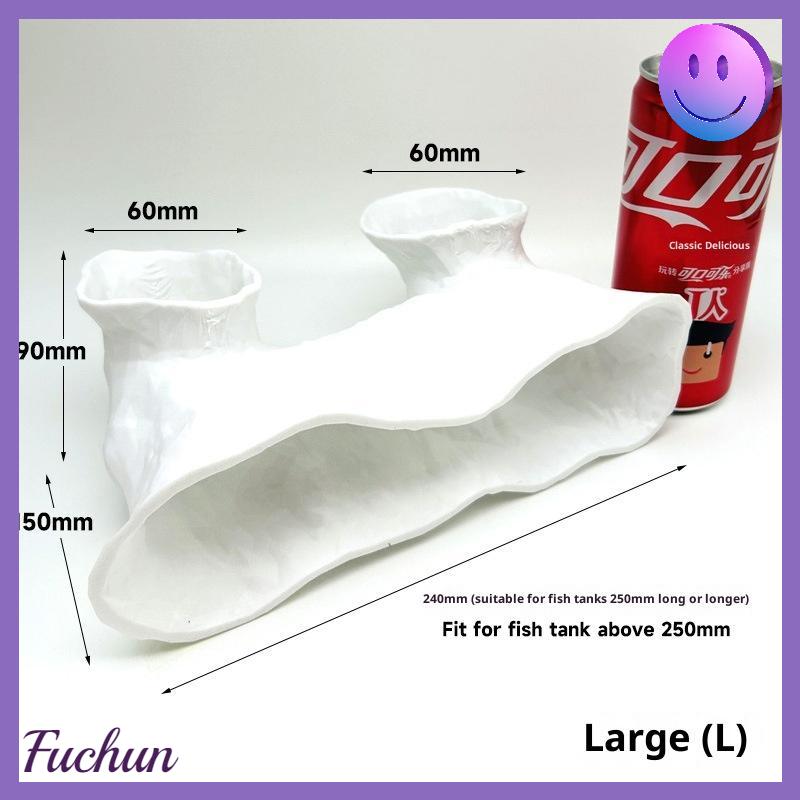 [fuchun] Bể cá hang động ngầm cho tôm cá bò sát nơi trú ẩn Nhà Đường hầm hang động cảnh quan aqaurium trang trí - 6