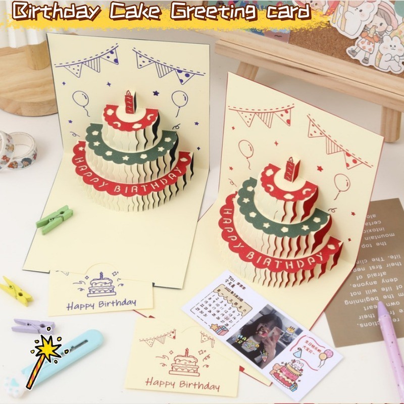 Chúc Mừng Sinh Nhật Bánh 3D Thiệp Chúc Mừng Thiệp Cảm Ơn Thiệp Lời Mời Lời Chúc Tốt Nhất Thiệp Quà Tặng Thiệp Tin Nhắn