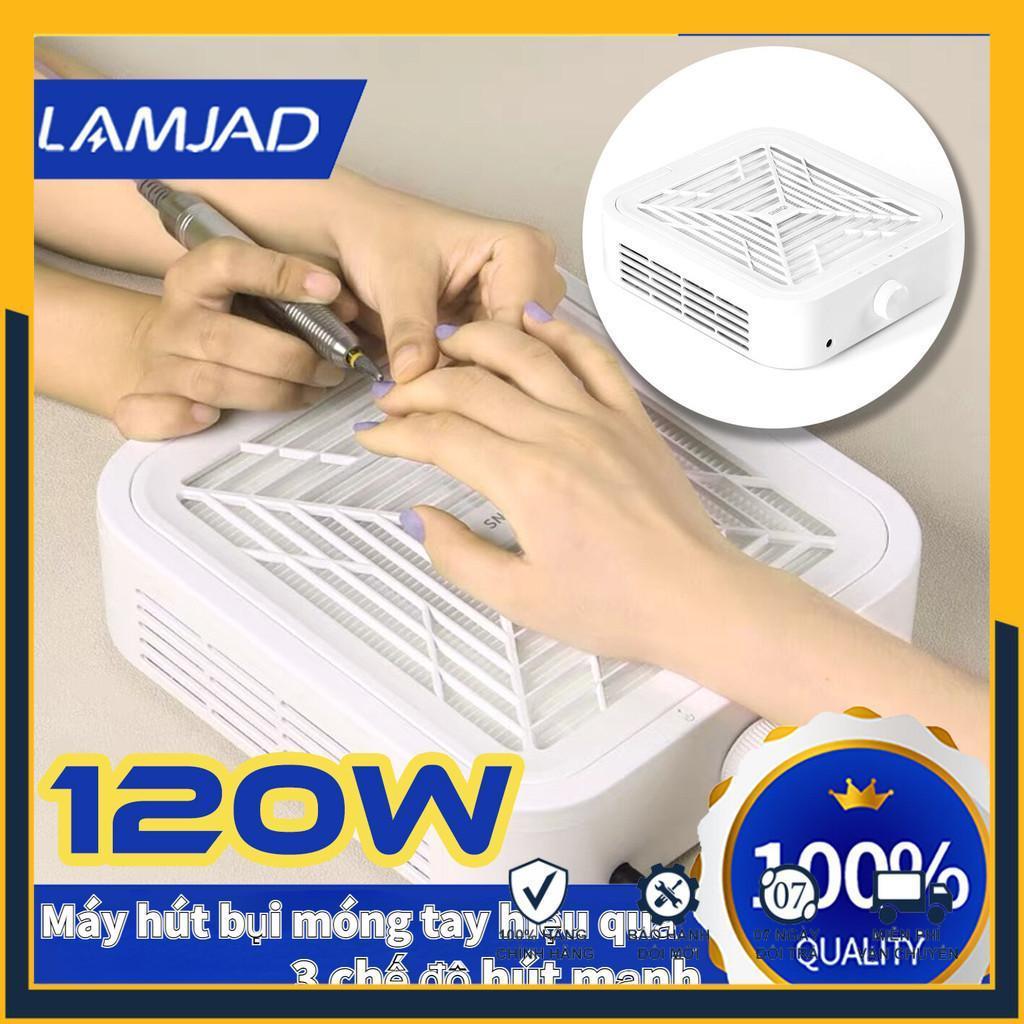 Máy hút bụi mài nails SNRQI 120W siêu mạnh bản mới nhất Làm sạch nhanh- LAMJAD STORE