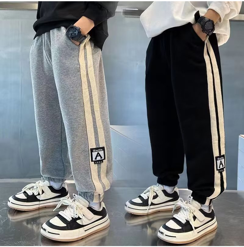  YA ZHOU LONG Quần dài bé trai Quần thể thao trẻ em quần bé trai quần đan quần thường ngày 