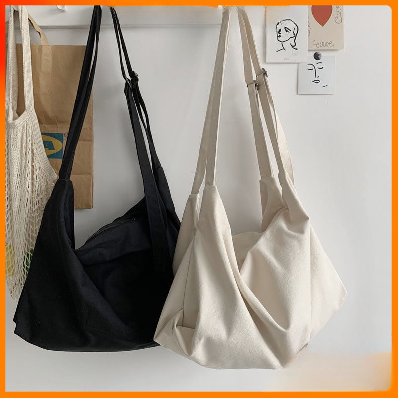  Japanese Original Large Capacity Messenger Canvas Bag Simple and Versatile Casual Crossbody Bag Shoulder Bag 
