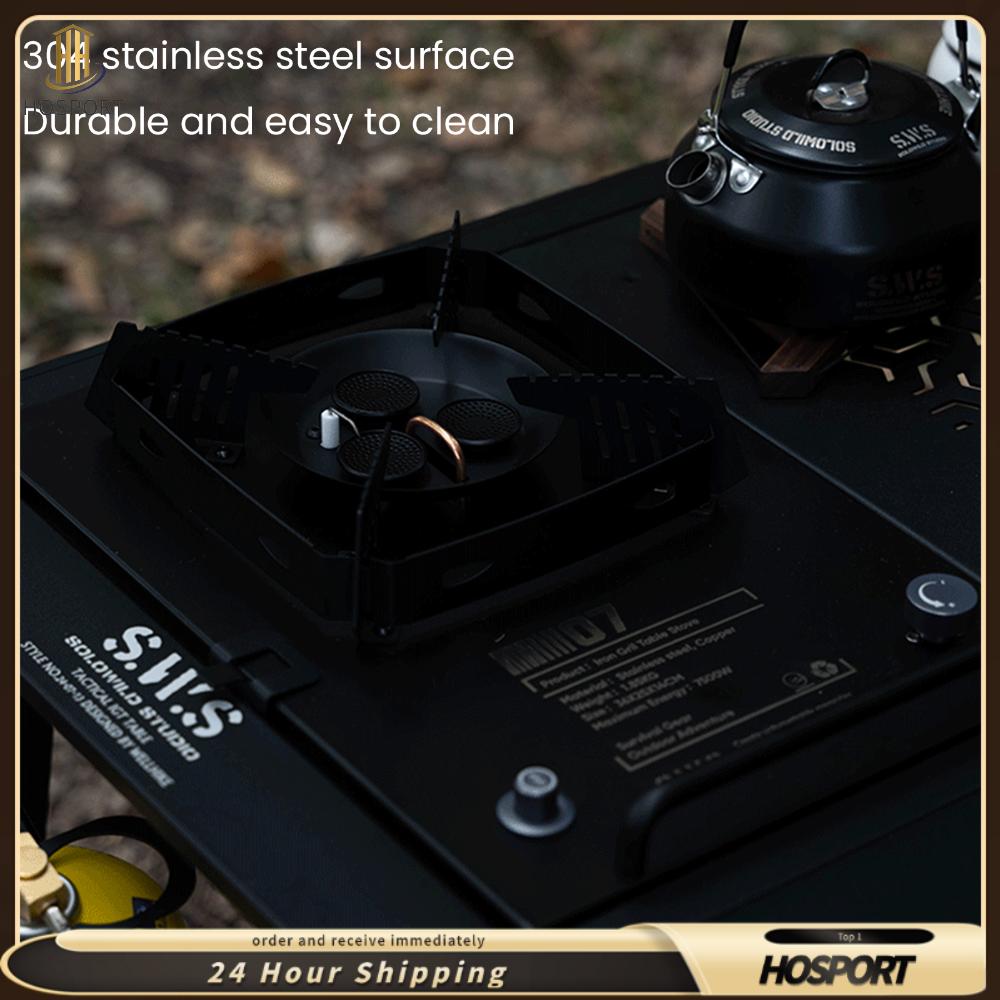 【HOSPORT】7500W บาร์บีคิวย่างเดสก์ท็อปเตาพร้อมเตาเผาเตาเตาค่ายก๊าซแบบพกพาแบบพกพาสำหรับตาราง IGT ราคา 2,349 บาท*ส่งฟรี