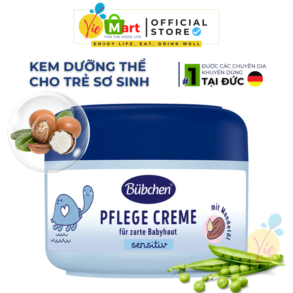 Kem Dưỡng Thể Bubchen Baby Pflege Creme An Toàn Dịu Nhẹ Cho Trẻ Sơ Sinh 75ml