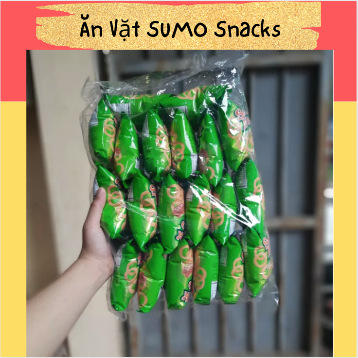Bich 20 gói Bim Bim Snack Onion Rings Vị Hành Oishi 8g-Ăn Vặt Sumo Snack