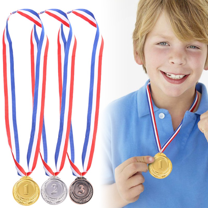 Vàng bạc Bronze Giải Thưởng Huy Chương Winner Phần Thưởng Khuyến khích Huy Hiệu Cuộc Thi Giải Thưởng Trẻ Em Ngoài Trời Trò Chơi Đồ Chơi đồ dùng học tập