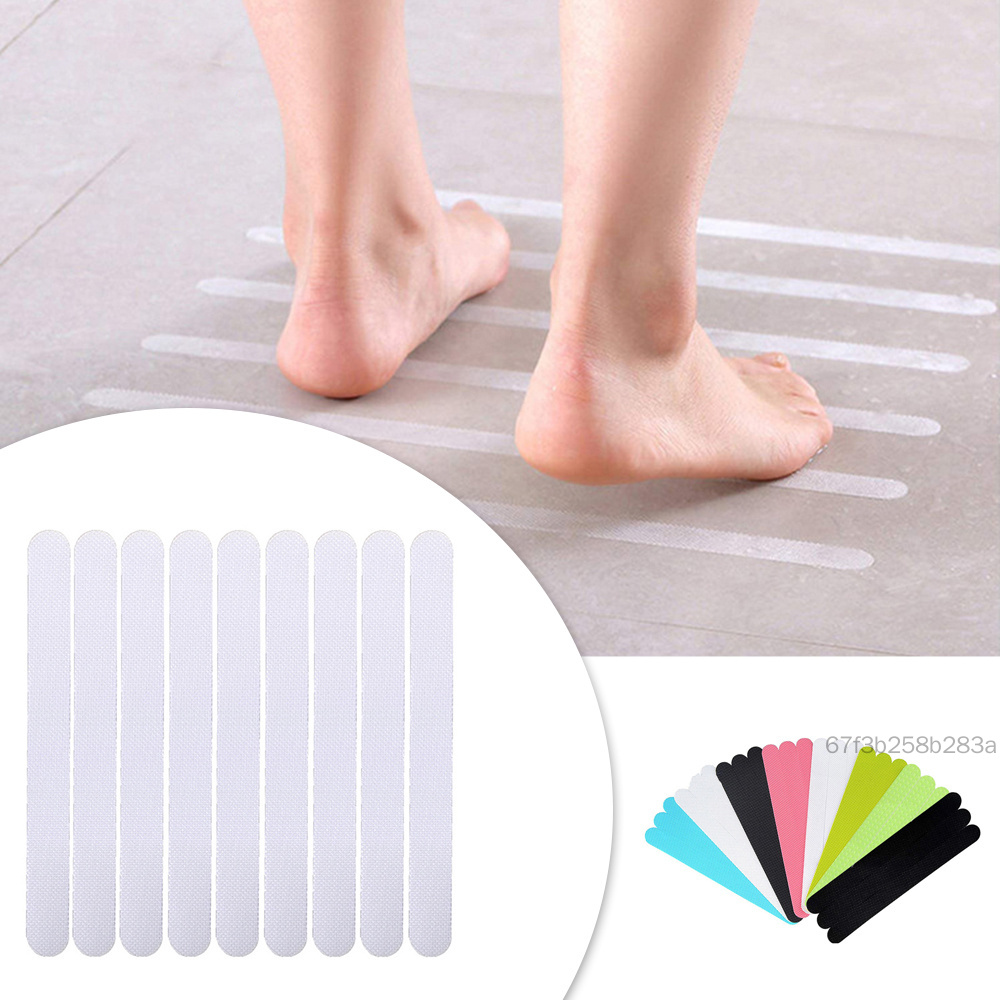Anti Slip Strips Transparent Shower Stickers Bathtub Mat Step Baby Anti-fall High Strength Shower Anti-slip Strips Dropshipping TT-VN