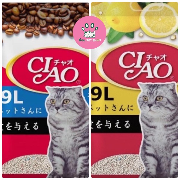 Cát vệ sinh CIAO Nhật Bản cho mèo - Túi 9L - Ú Nu Pet Shop