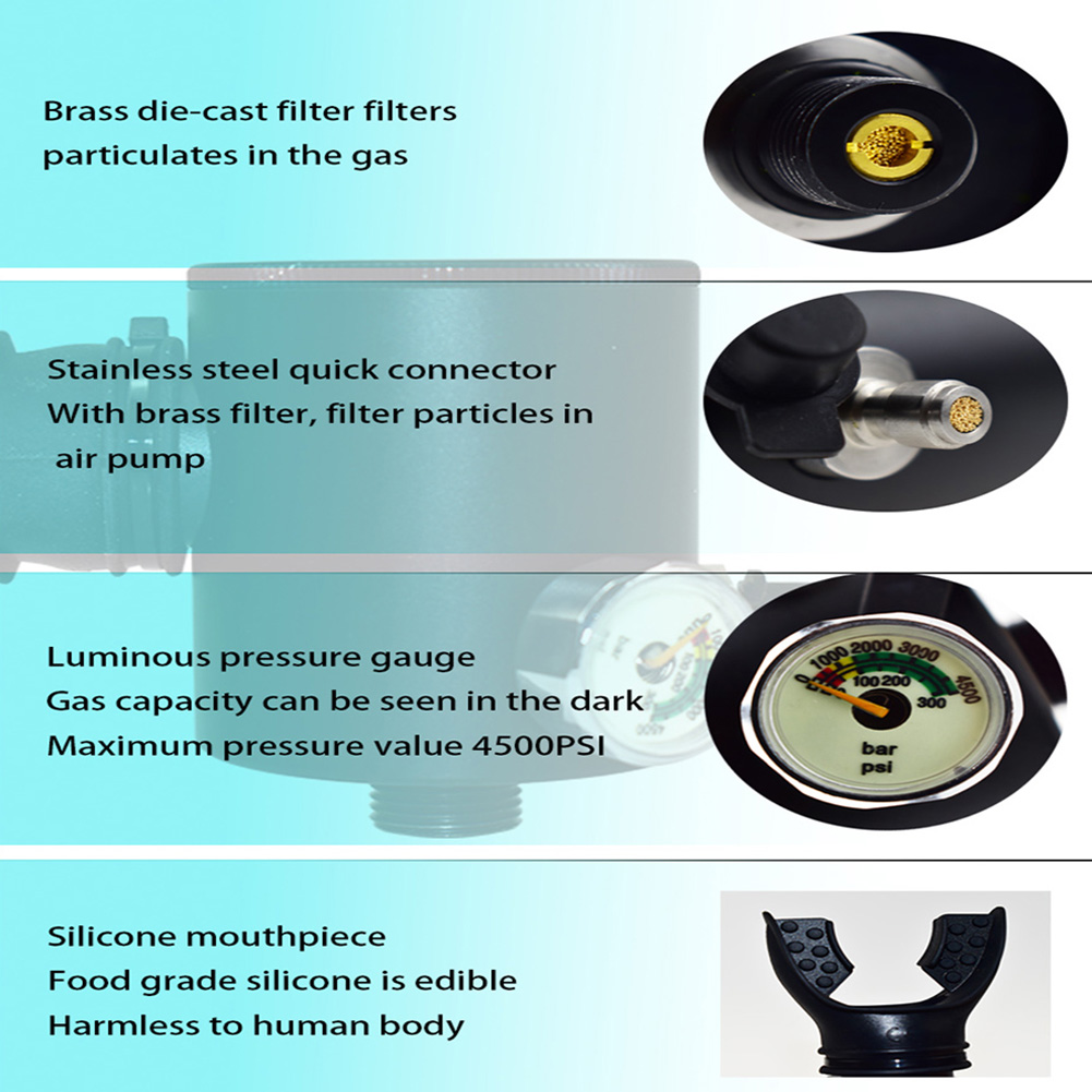 0.5L Scuba Diving Equipment Oxygen Tank Air Cylinder Underwater Breathing Device Presyo  4,488 Piso*Libreng Shipping