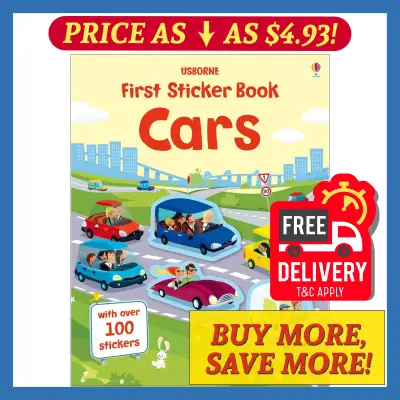Usborne First Sticker Book Kids Sticker Books Children Activity Early Childhood Education - Cars