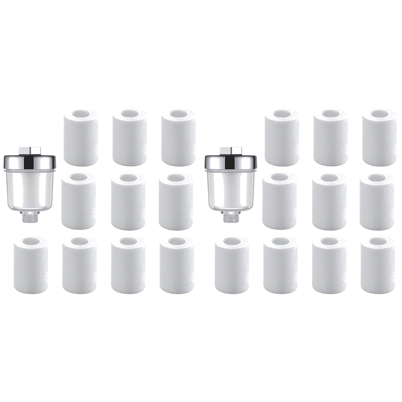 [Waanon]2X Water Outlet Purifier Kits Universal Faucet Filter Kitchen Bathroom Shower Household Filter PP Cotton