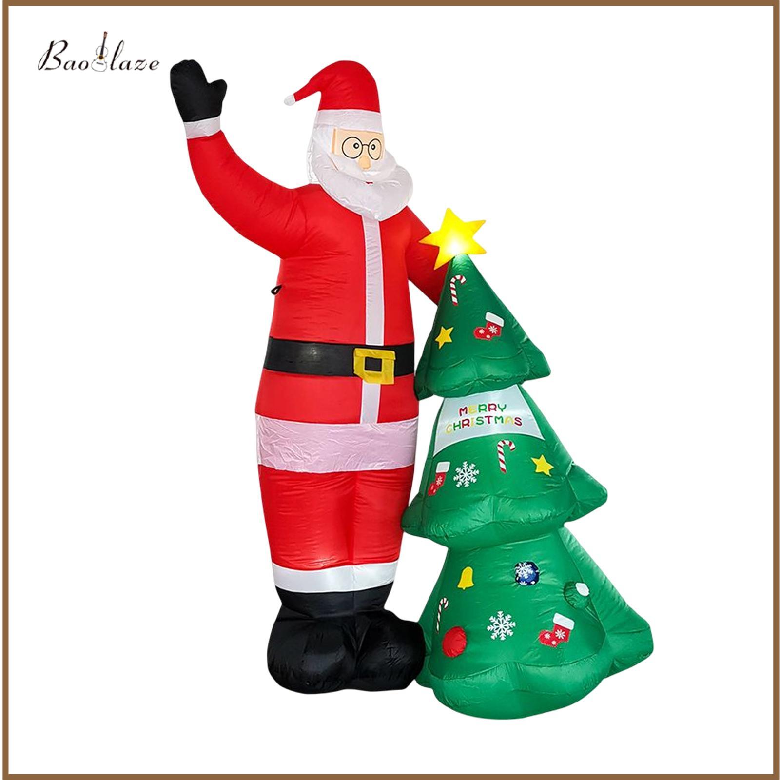 Santa Decor Inflatable Christmas Sets Yard Decoration Giant Tall Inflator Outdoor Yard Decorations for Indoor Balcony Patio Party Home ราคา 2,907 บาท*ส่งฟรี