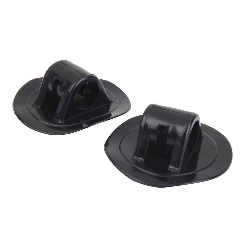 2 Pieces PVC Engine Bracket Mount for Kayak Inflatable Boat Canoe Ruer Dinghy Accessories Black