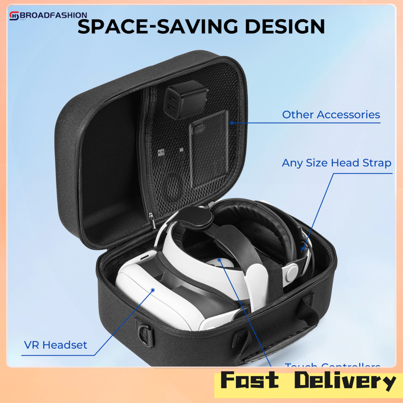 Broadfashion Carrying Storage Case Lightweight Portable Protection Anti-collision Travel Case Compatible For Meta Quest 3 VR Headset ราคา 735 บาท*ส่งฟรี