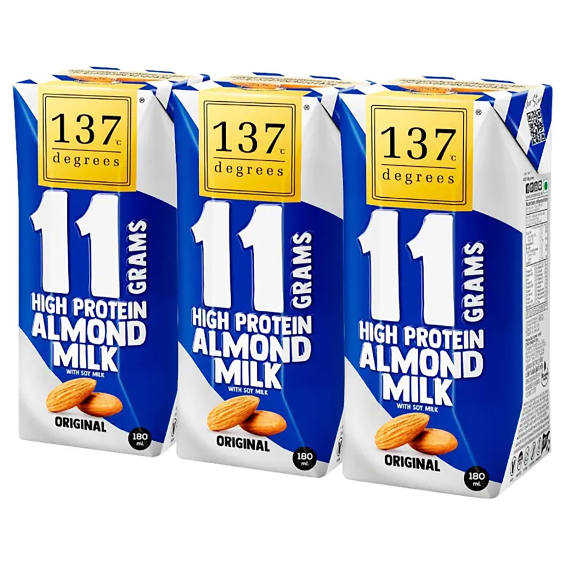 137Almond Milk With Soy Protein 3*180Ml ราคา 86 บาท*ส่งฟรี