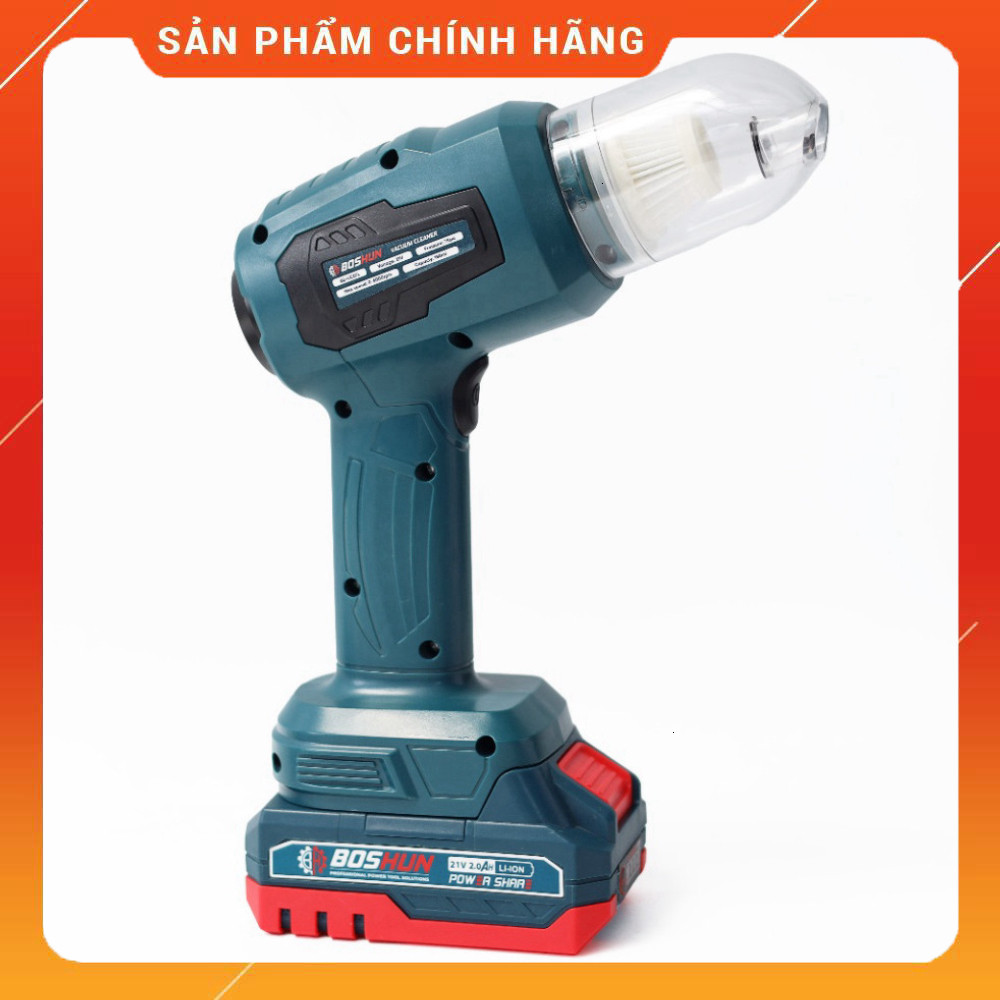 Máy Thổi Hút bụi ô Tô Chính Hãng BOSHUN BS-VC07L 6.000V, Lực Hút 7 Kpa .