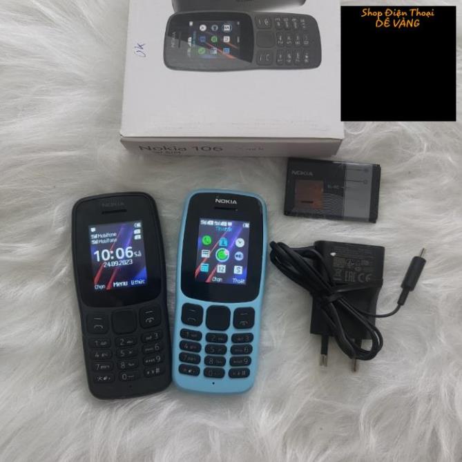 Điện thoại bàn phím nokia 106 sóng 4g 2sim. bảo hành 12 tháng. 1 đổi 1 trong 3 tháng