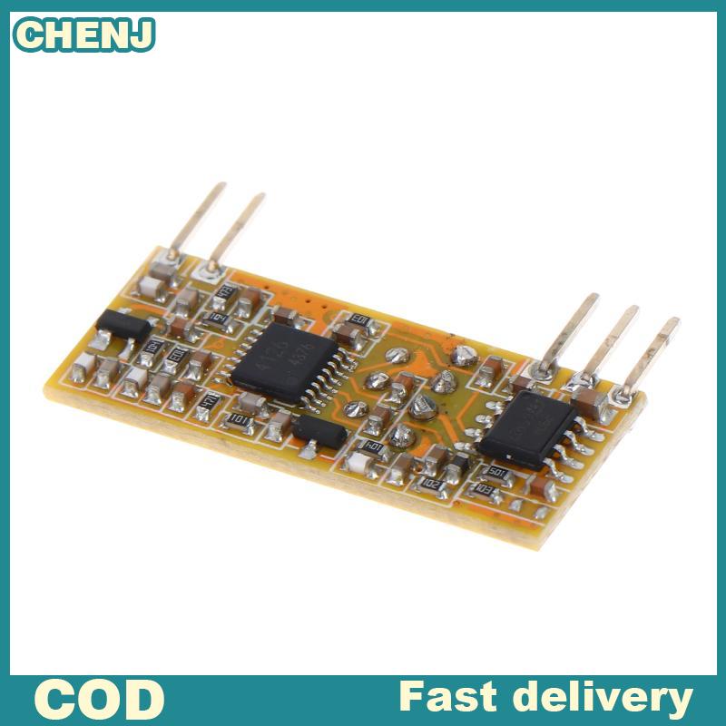 CHENJ RXB8ตัวรับสัญญาณไร้สาย superheterodyne 433MHz โมดูลป้องกันการรบกวนที่แข็งแกร่งสำหรับหุ่นยนต์รถยนต์ AVR ราคา 72 บาท*ส่งฟรี
