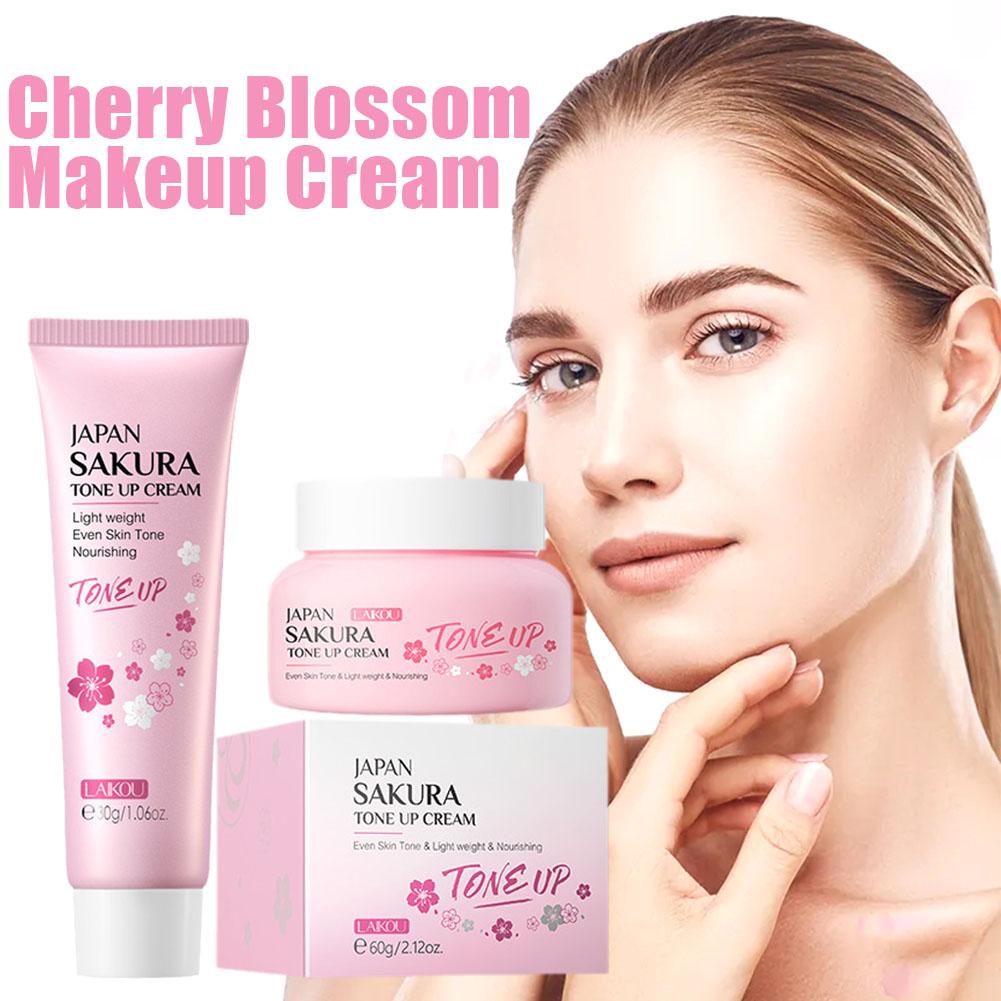 Laikou Sakura Essence Face Cream Tone Up Cream Whitening K1p6 Anti Repair Brightening Essence