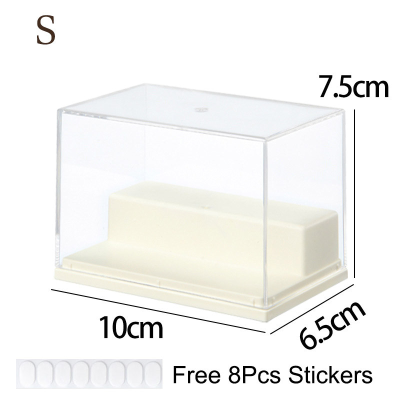Vixplorn Toy Display Cabinet Transparent Storage Box Tiered Organizer Rack Dustproof Multi Layer Collectible Home