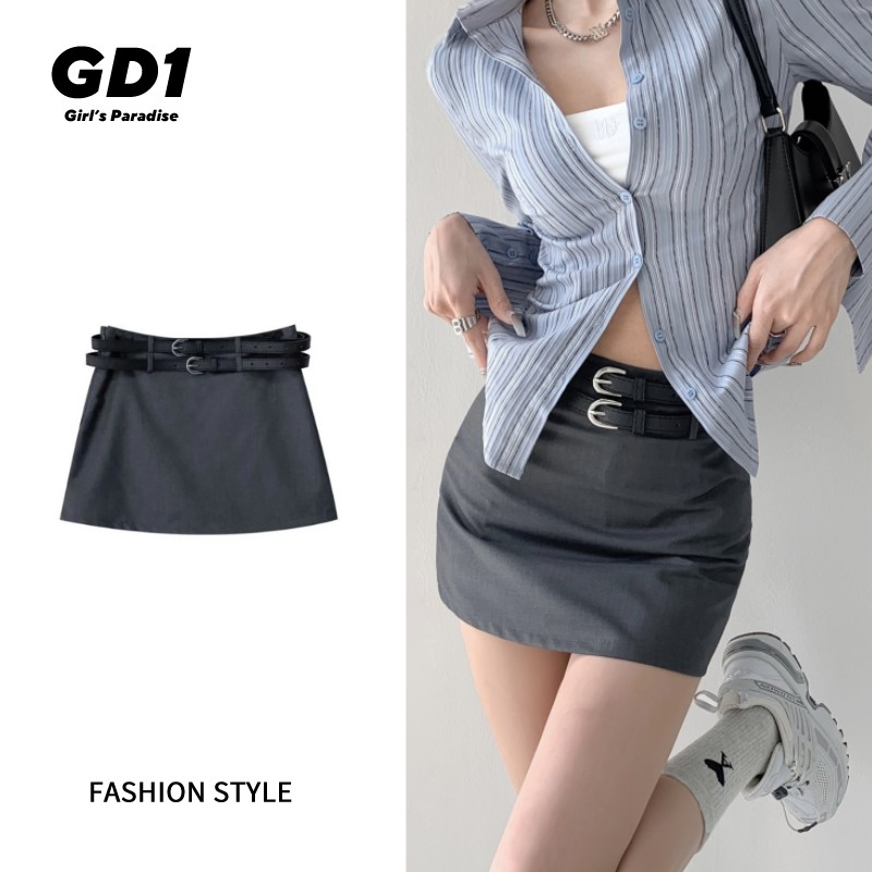 GHChân váy Chân Váy Bò váy nữ Chân Váy Chữ A set váy 2023 New Style MA1003319
