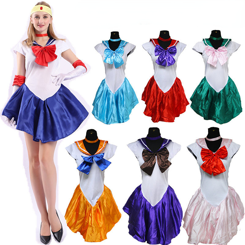Người giám hộ xinh đẹp Thủy Thủ Mặt Trăng phim hoạt hình Nhật Bản Cosplay Anime Cô Gái Gợi Cảm thủy 