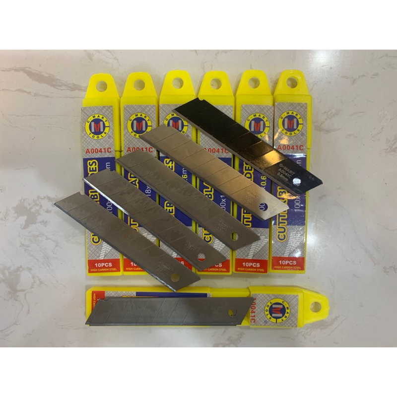 Lưỡi dao rọc giấy , lưỡi dao đa năng 7 rãnh và 14 rãnh 100x18x0.6mm a0041c cmart